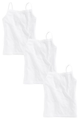 White Camis Three Pack (3-16yrs)